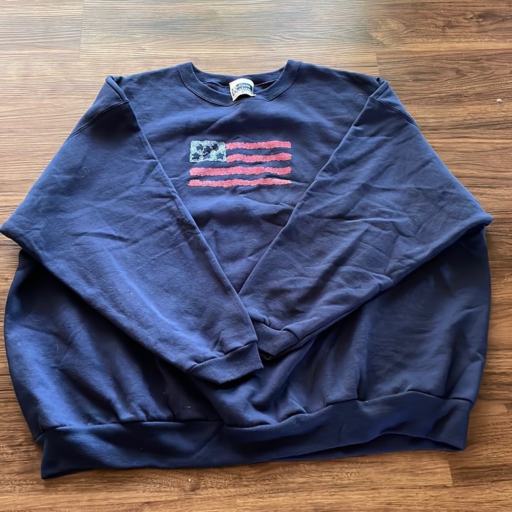 Vintage made in USA navy blue crew neck size 3X